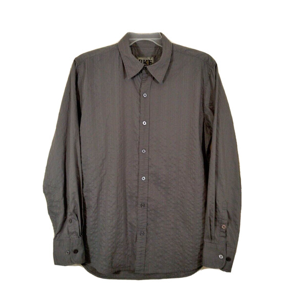 BKE Other - BKE Buckle Mens Gray Long Sleeve Slim Fit Button-Up Shirt